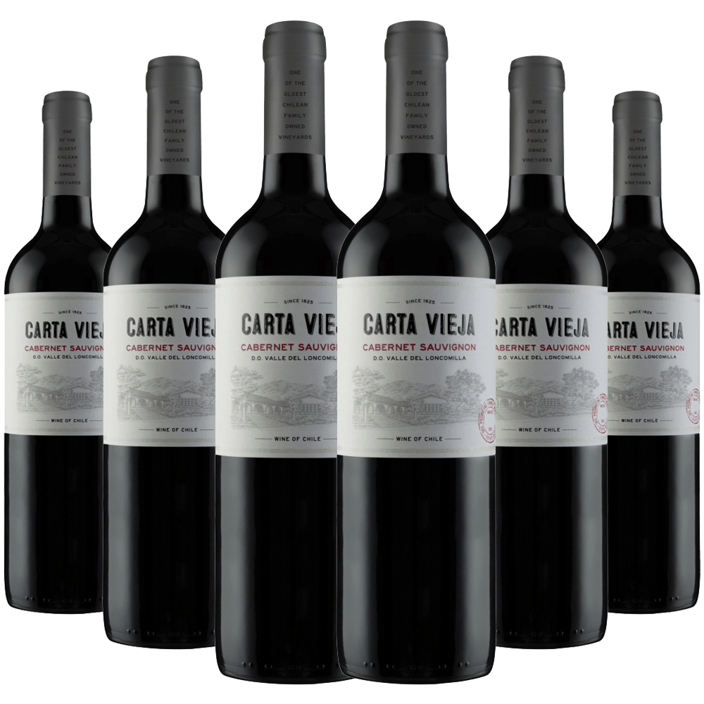 Kit 6 Garrafas Carta Vieja Cabernet Sauvignon