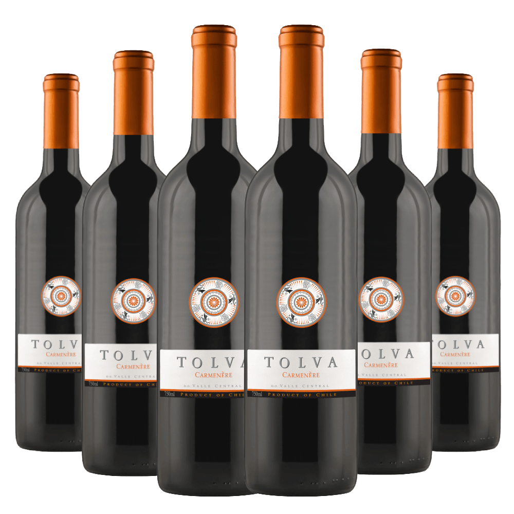 Kit 6 Garrafas Vinho Tolva Carménère
