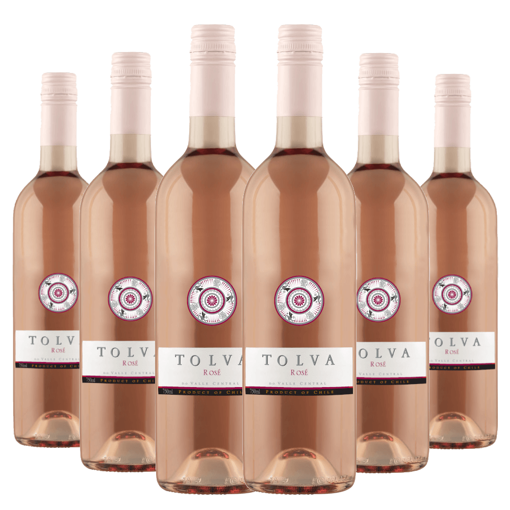Kit 6 Garrafas Vinho Tolva Merlot Rosé