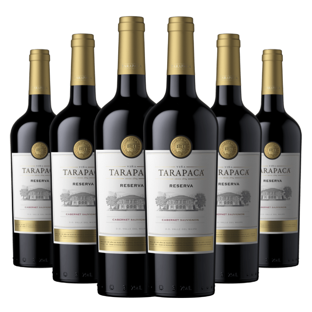 Kit Caixa Fechada 6 Garrafas Tarapacá Reserva Cabernet Sauvignon