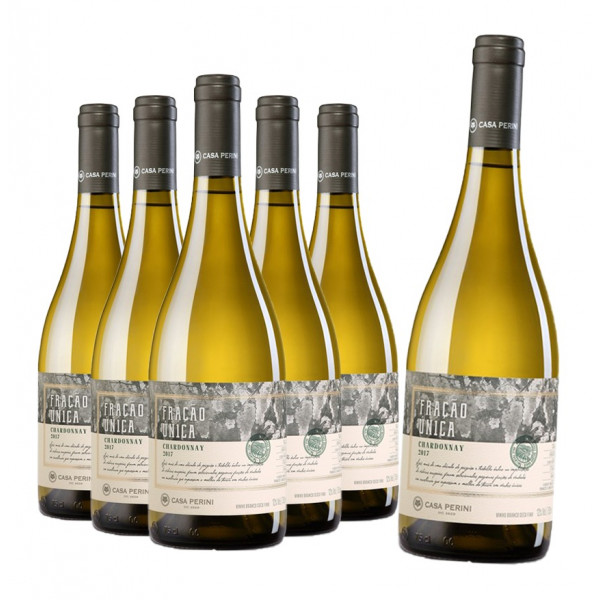 Pack 6 Vinho Casa Perini Fração Única Chardonnay 750ml
