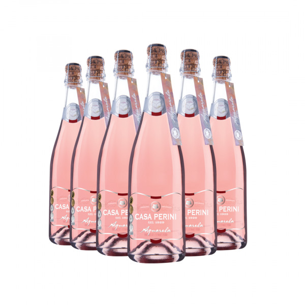 Pack 6 Espumantes Casa Perini Moscatel Aquarela 750ml
