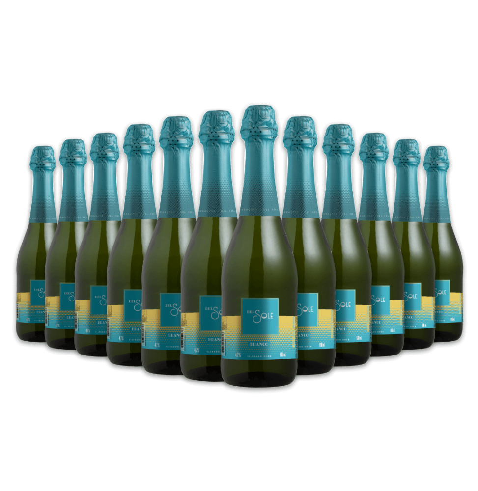 Pack 12 Vinhos Filtrado Del Sole Branco 660ml