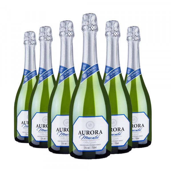Pack 6 Espumantes Aurora Moscatel 750ml
