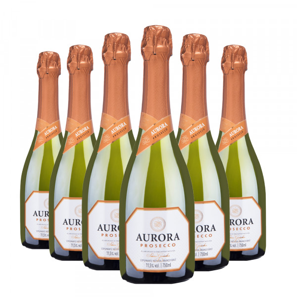 Pack 6 Espumantes Aurora Prosecco 750ml