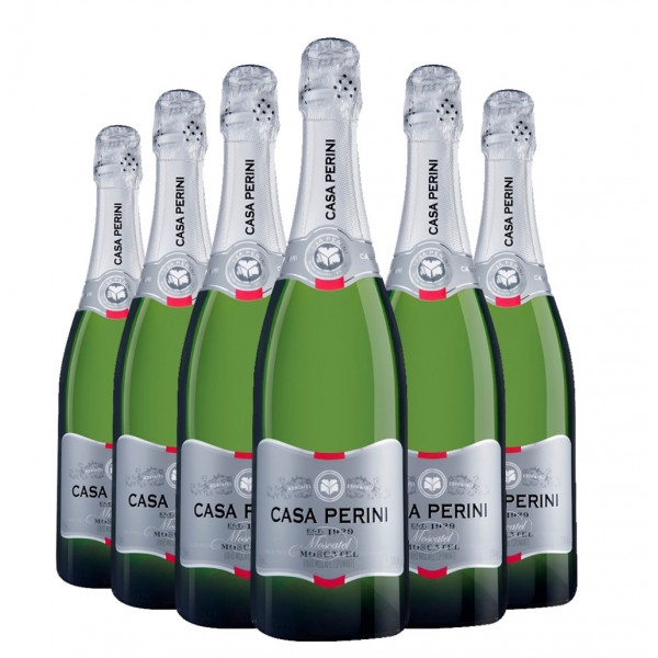 Pack 6 Espumantes Casa Perini Moscatel 750ml