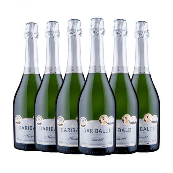 Pack 6 Espumantes Garibaldi Moscatel 750ml