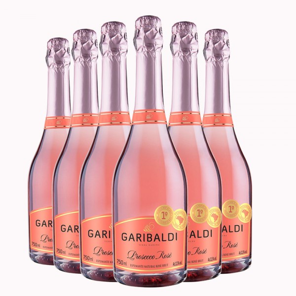 Pack 6 Espumantes Garibaldi Prosecco Rosé 750ml