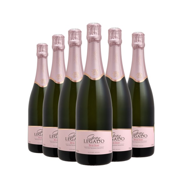 Pack 6 Espumantes Gran Legado Charmat Brut Rosé 750ml