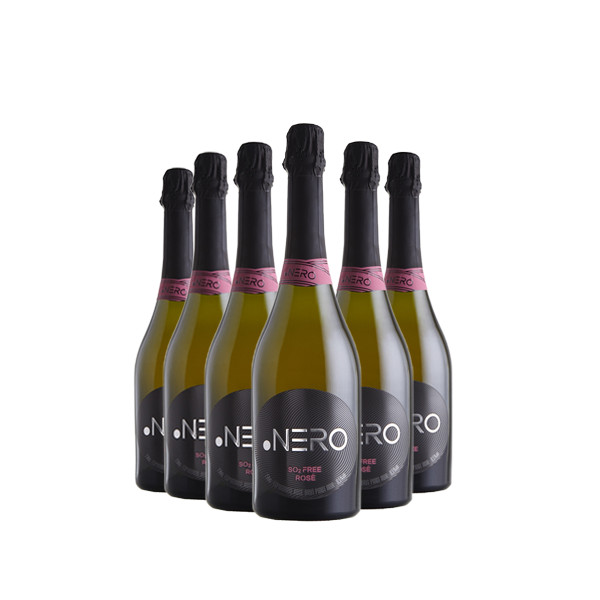 Pack 6 Espumantes Ponto Nero Cult SO2 Free Rosé 750ml