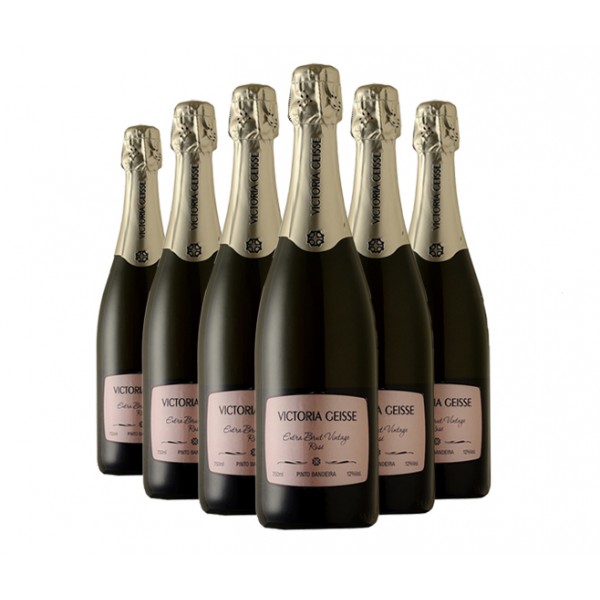 Pack 6 Espumantes Victoria Geisse Extra Brut Vintage Rosé 750ml