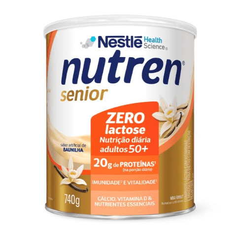Nutren Senior Zero Lactose Sabor Baunilha 740g