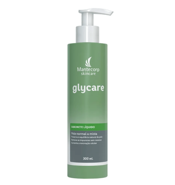 Sabonete Líquido Facial Glycare Mantecorp 300ml