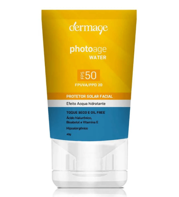 Protetor Solar Facial Dermage Photoage Water FPS50 40g