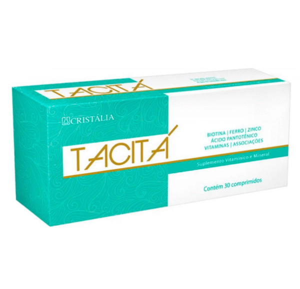 Suplemento Tacitá Unhas e Cabelos com 30 Comprimidos