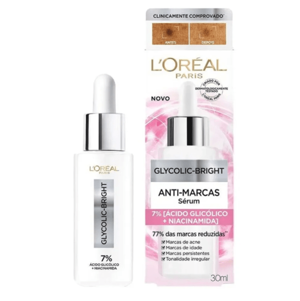 Sérum Facial Anti-Marcas L’oréal Paris Glycolic Bright 30ml