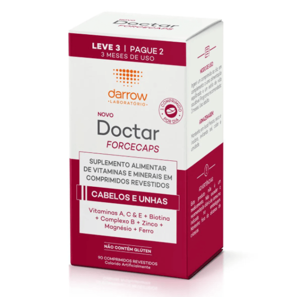 Suplemento Alimentar Darrow Doctar Forcecaps com 90 comprimidos