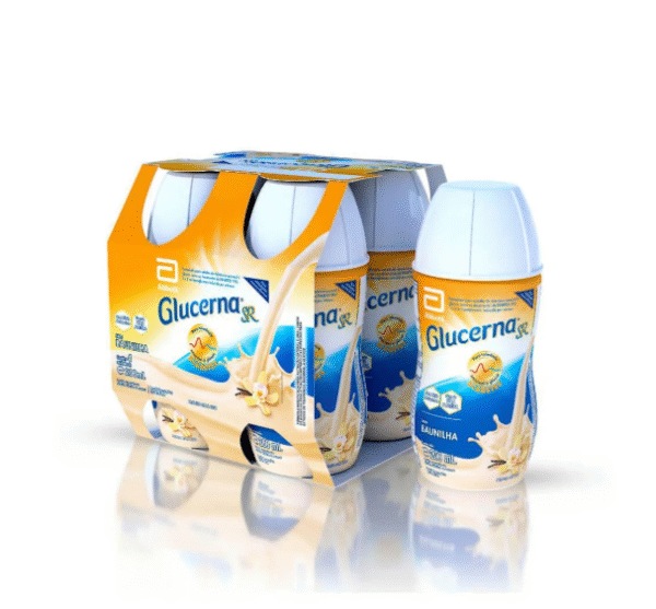 Suplemento Alimentar Glucerna SR Baunilha 200ml Kit com 4 unidades