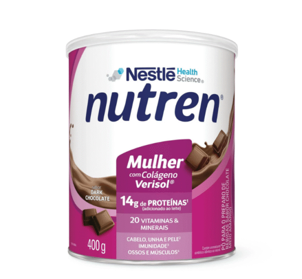 Suplemento Alimentar Nutren Beauty sabor chocolate 400g
