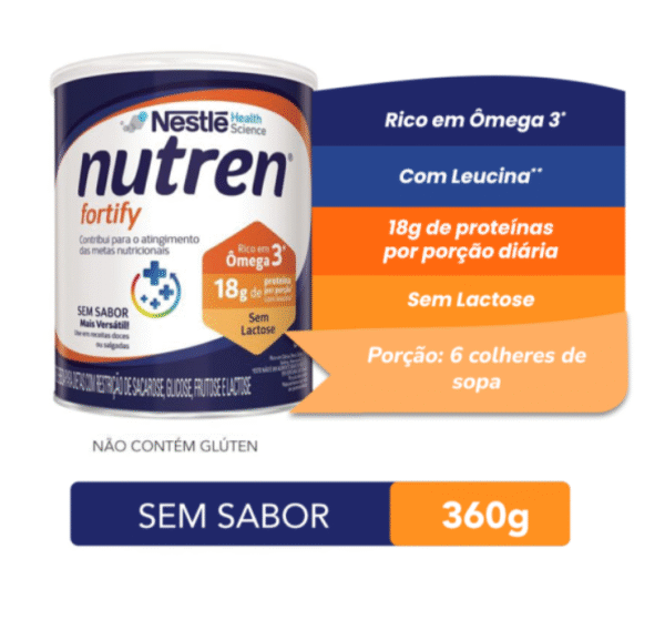 Alternative view of Suplemento Alimentar Nutren Fortify sem sabor 360g