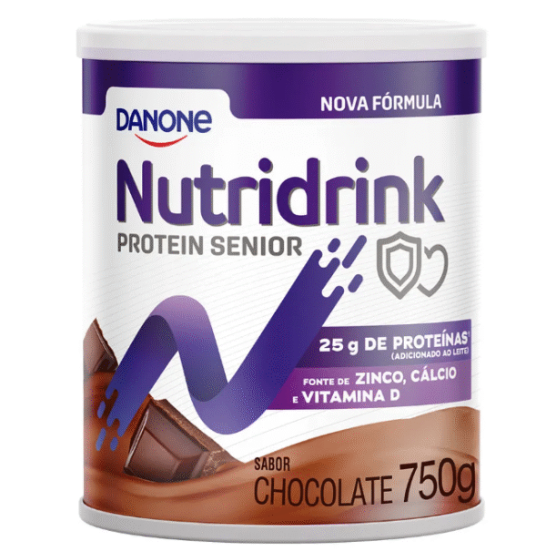 Suplemento Alimentar Nutridrink Protein Senior Sabor Chocolate 750g
