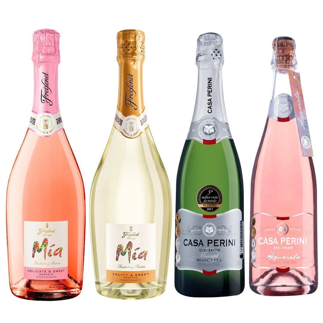 Combo 4 Espumantes Brancos e Rosés 750ml
