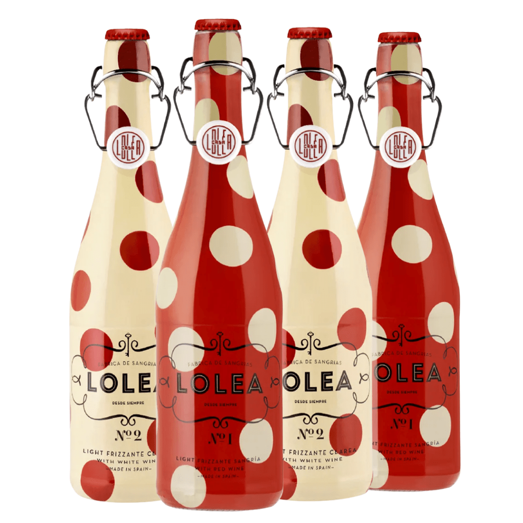 Combo 4 Sangrias Lolea Frisantes 750ml