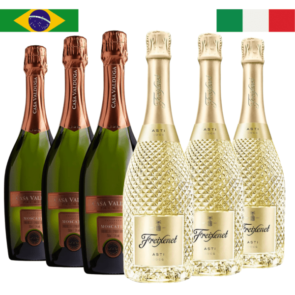Combo 6 Espumantes Freixenet + Casa Valduga