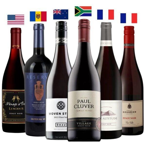 Combo Pinot Noir do Mundo 6 Garrafas