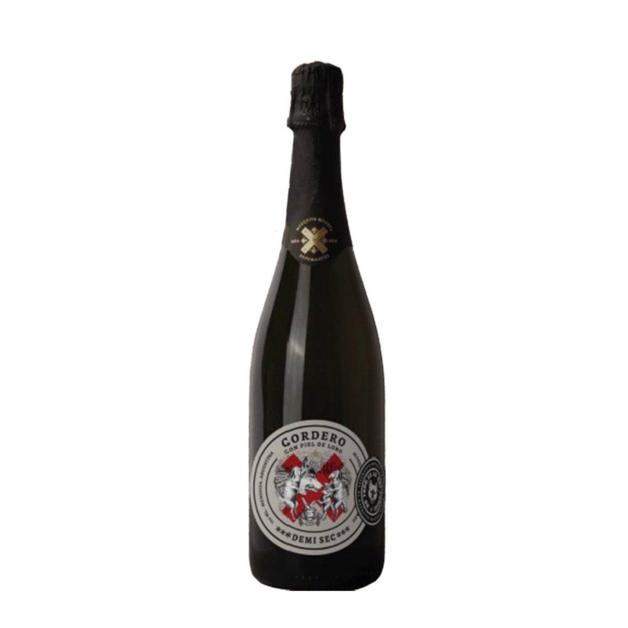 Espumante Argentino Branco Cordero Con Piel de Lobo Demi Sec 750 ML