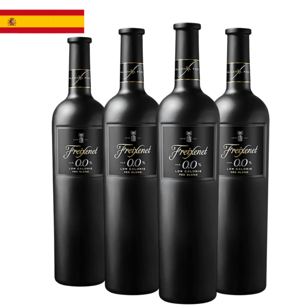 Kit 4 Garrafas Vinho Tinto Freixenet Sem Álcool 750ml